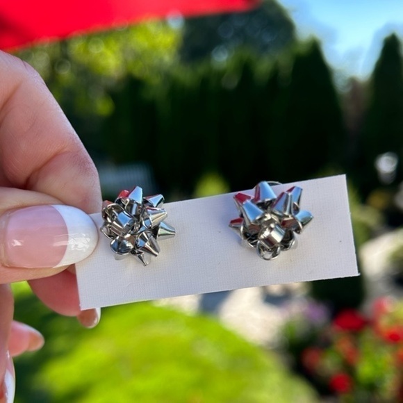 Gift bow earrings Christmas bow earrings - Picture 4 of 6